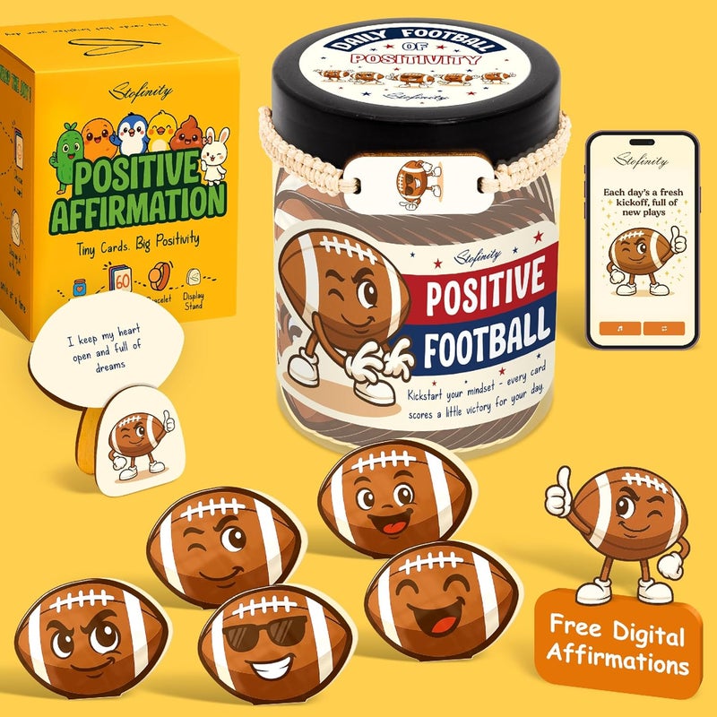STOFINITY Funny Football Gifts For Teen Boys - Positive Affirmation Gifts For Football Lovers, Cool Sports Lovers Gift Ideas For Christmas, Fathers Day, Birthday Presents For Men, Coworkers, Boyfriend - Image 1